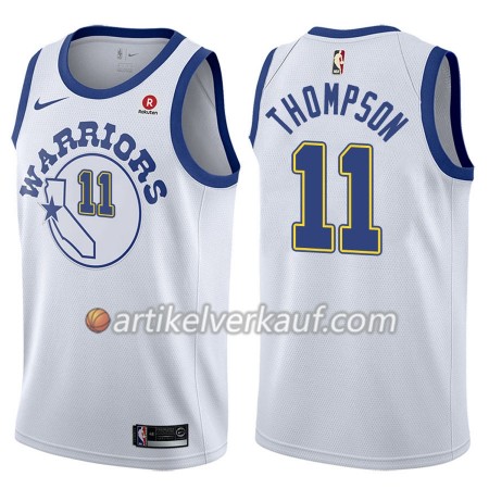 NBA Golden State Warriors Trikot Klay Thompson 11 Nike 2017-18 Hardwood Classics Weiß Swingman - Herren